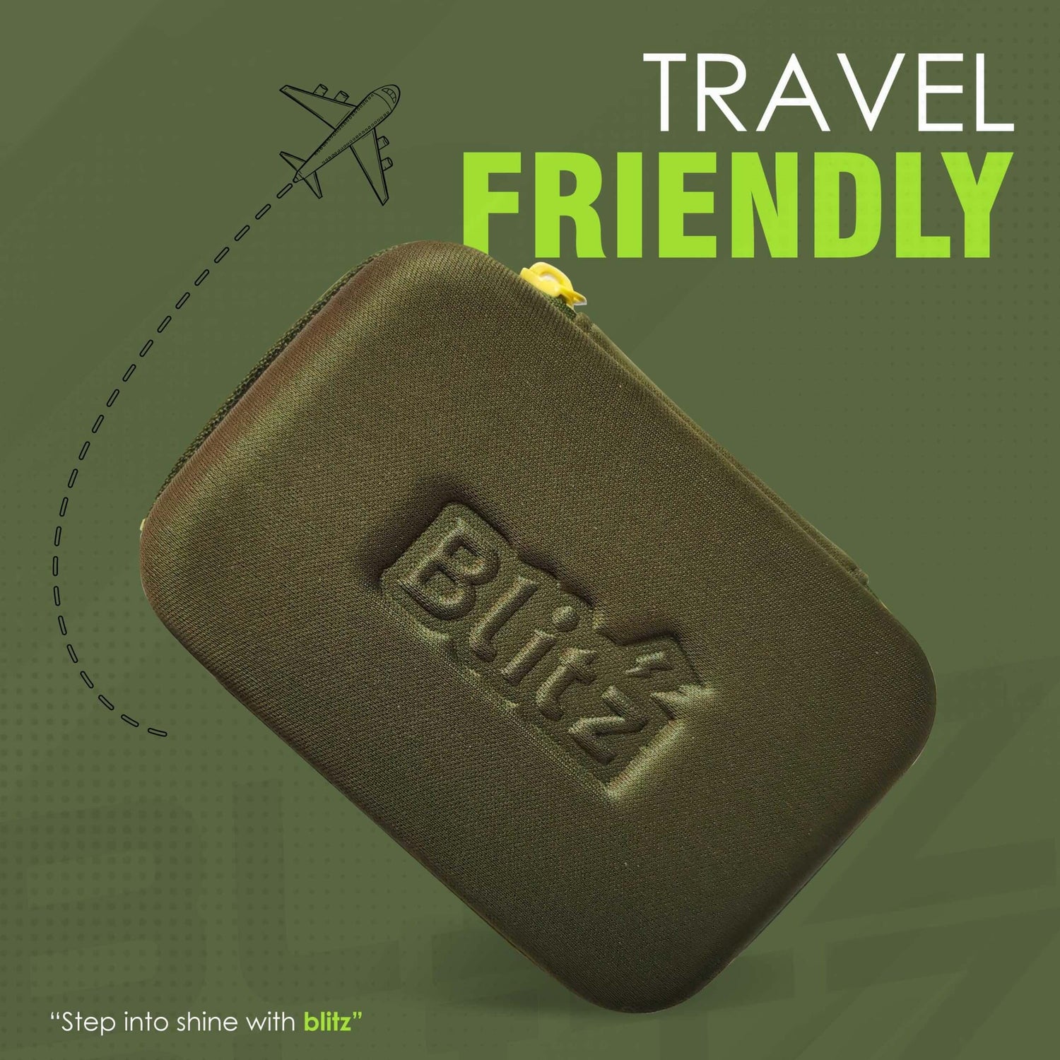 Blitz Premium Sneaker Cleaning Set travel pouch designed for sneaker care on the go.